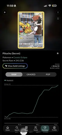 The Pokemon Company Pikachu 241/236 Secret Rare Holo SM Cosmic Eclipse Eng 2019 - Image 2