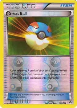 Pokemon - Great Ball - 100/122 - XY Breakpoint - Reverse Holo - NM/M - Image 1