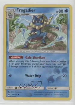 Frogadier Reverse Foil Pokemon Sun & Moon Forbidden Light #23 - Image 1