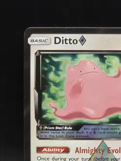 Pokemon Ditto Prism Star Sun and Moon Lost Thunder 154/214 NM - Image 2