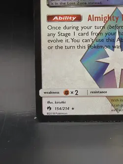 Pokemon Ditto Prism Star Sun and Moon Lost Thunder 154/214 NM - Image 5