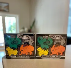 Pokemon TCG: Sword & Shield-Evolving Skies Elite Trainer Box X2. Sold as a pair - Image 1