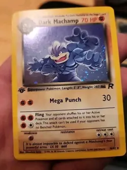Dark Machamp 10/82 Pokemon Card Holo 1st Edition Team Rocket 10/82 Pre-Owned - Image 1