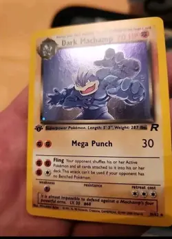 Dark Machamp 10/82 Pokemon Card Holo 1st Edition Team Rocket 10/82 Pre-Owned - Image 3
