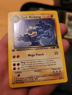 Dark Machamp 10/82 Pokemon Card Holo 1st Edition Team Rocket 10/82 Pre-Owned - Image 4