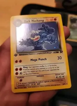 Dark Machamp 10/82 Pokemon Card Holo 1st Edition Team Rocket 10/82 Pre-Owned - Image 5