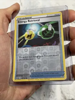 Pokemon Energy Retrieval 127/159 Crown Zenith Reverse Holo NM Card 2023 Pokemon - Image 2