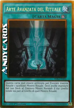 ARTE AVANZATA DEL RITUALE (Advanced Ritual Art) Oro • PGL2 IT050 • 1Ed • Yugioh! - Image 1