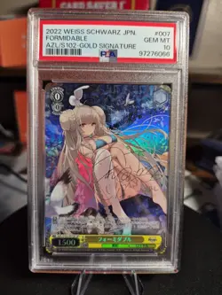 SIGNED Formidable Weiss Schwarz 2022 Azur Lane SP Japanese AZL/S102-007 PSA 10 - Image 1