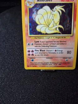 Pokemon TCG Ninetales Holo Rare Card 12/102 Base Set Vintage WOTC - Image 4