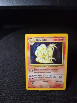 Pokemon TCG Ninetales Holo Rare Card 12/102 Base Set Vintage WOTC - Image 5
