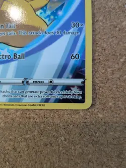 Pikachu SWSH020 Black Star Promo Holo Card Near Mint Condition - Image 2