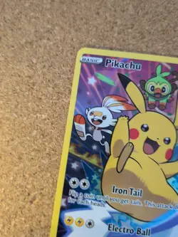 Pikachu SWSH020 Black Star Promo Holo Card Near Mint Condition - Image 4