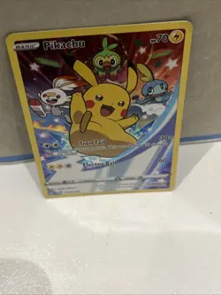 Pokemon Pikachu TCG SWSH020 Black Star Promo Holo Card - Image 3
