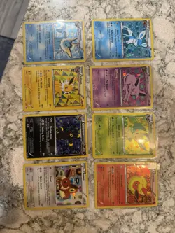 Pokemon BW Promo Holo Card Lot Vaporeon Glaceon Jolteon Espeon Umbreon 8 Cards - Image 1