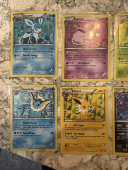 Pokemon BW Promo Holo Card Lot Vaporeon Glaceon Jolteon Espeon Umbreon 8 Cards - Image 2