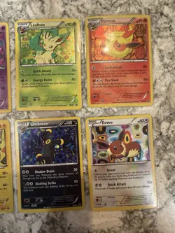 Pokemon BW Promo Holo Card Lot Vaporeon Glaceon Jolteon Espeon Umbreon 8 Cards - Image 3