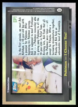 Pokemon Cards EP1 Pokemon - I Choose You! Topps Trading Cards Series 2 NM *1 - Image 2
