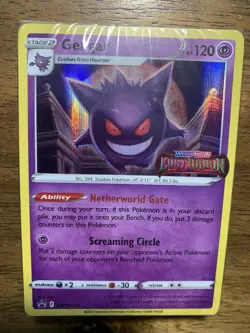 Pokemon GENGAR Lost Origin Promo Build And Battle Card Mint New SS - Image 1