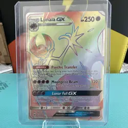 Pokemon Lunala GX 153/149 Secret Rare Full Art Holo SM Base Set Card - Image 1
