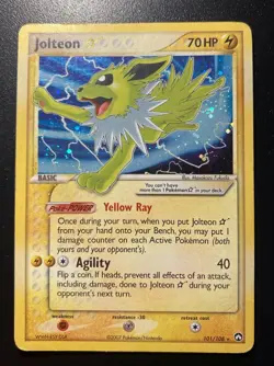 Pokemon Card-Jolteon-Gold Star-Holo-Ex Power Keepers-101/108-ENG-Good - Image 1