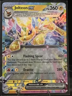 Pokemon ex Holo Card Lot – Jynx ex 124/165, Jolteon ex 030/131 – English - Image 3