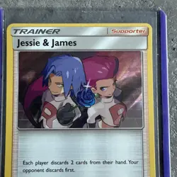 Pokemon Card Jessie and James 58/68 Hidden Fates Holo NM - Image 2