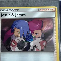 Pokemon Card Jessie and James 58/68 Hidden Fates Holo NM - Image 4