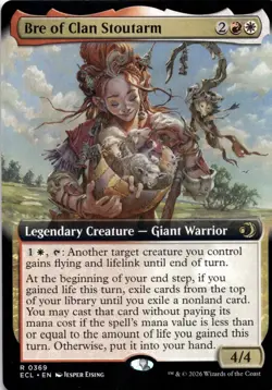 Bre of Clan Stoutarm EXTENDED ART Lorwyn Eclipsed Magic MTG NM - Image 1