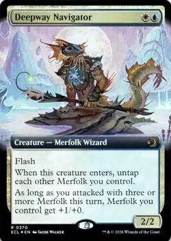 Deepway Navigator EXTENDED ART Lorwyn Eclipsed Magic MTG NM - Image 1