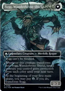 Sygg, Wanderwine Wisdom FOIL BORDERLESS Lorwyn Eclipsed Magic MTG NM - Image 2