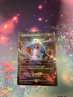 Aerith's Curaga Magic (Rainbow Foil) 1872 Secret Lair Final Fantasy FFVII MTG NM - Image 1