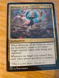 MTG Rampage of the Valkyries 393 Kaldheim M/NM Free UK P&P - Image 1