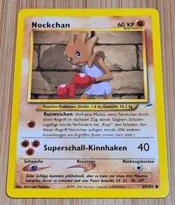 Nockchan # 69/105 Common Neo Destiny 2002 Pokemon Deutsch Mint Vintage - Image 4