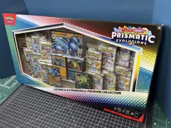 Pokemon Prismatic Evolutions Lucario ex & Tyranitar ex Premium Collection Box - Image 3