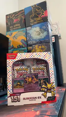 TCG Scarlet & Violet Pokemon 151 Alakazam ex Collection Box Sealed NEW - Image 1