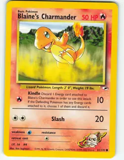 Blaine's Charmander - 61/132 Gym Heroes - Pokemon TCG - 2000 - Image 1