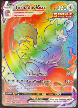 Pokemon Tornadus VMAX Chilling Reign 209/198 Secret Rare NM - Image 1