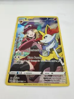 Pokemon Braixen #TG01/TG30 Holo Sword & Shield Silver Tempest - 2022 NM - Image 2
