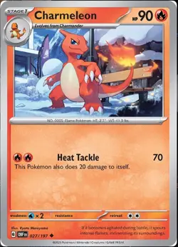 Pokemon Obsidian Flames Holo Charmeleon 027/197 - Near Mint (NM) - Image 1