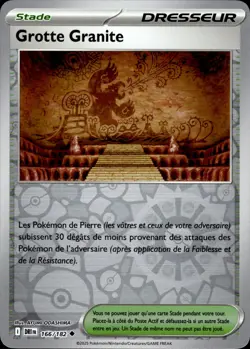 Carte Pokemon GROTTE GRANITE REVERSE Francais - EV10 DRI FR - 166/182 - Neuf - Image 1