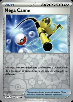 Carte Pokemon Mega Canne 188/193 Reverse PAL FR Evolutions a Paldea EV2 - Image 1