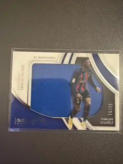 2022-23- PANINI- CLEARY IMMACULATE COLLECTION-OUSMANE DEMBELE- BARCELONA- 16/25 - Image 1