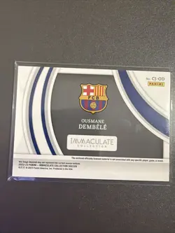 2022-23- PANINI- CLEARY IMMACULATE COLLECTION-OUSMANE DEMBELE- BARCELONA- 16/25 - Image 2