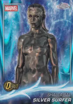2025 Topps Chrome Marvel Raywave #198 Silver Surfer - Fantastic Four - Image 1