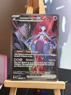 Team Rocket's Mewtwo EX Destined Rivals SIR 231/182 Pokemon Near Mint Condition - Image 1