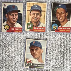 1953 Topps Baseball Card Lot (10 Cards) Vintage Original - Fair/Poor *SALE* - Image 4