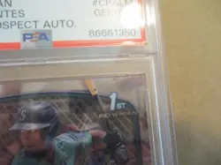 2023 BOWMAN CHROME LAZARO MONTES #CPALM 1ST PROSPECT AUTO PSA 10 GEM MINT M'S - Image 4
