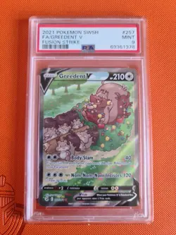 Greedent V (Alternate Full Art) 257/264 Swsh08: Fusion Strike PSA 9 - Image 1