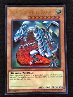 Yugioh Blue-Eyes White Dragon LCKC-EN001 Ultra (NM) - Image 1